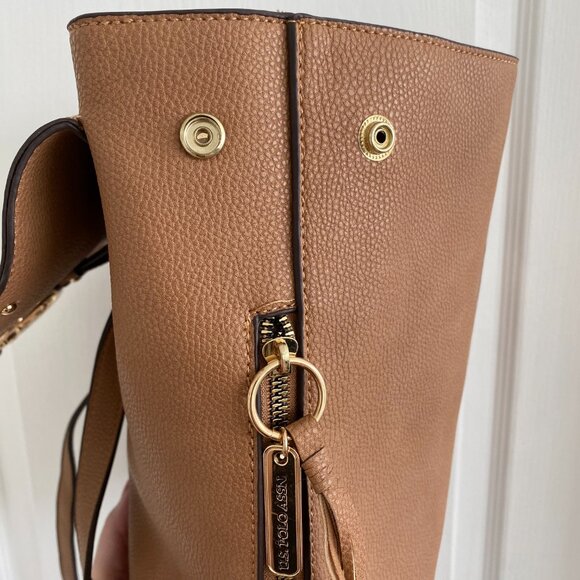 US POLO ASSN. Brown Medallion Backpack - Picture 12 of 15